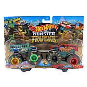 Hot Wheels Monster Trucks 1 64 Scale Demolition Doubles, Too S&#39;Cool vs Demo Derby
