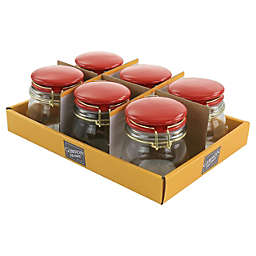 Gibson Home 6 Piece 5 Ounce Glass Jars with Lids