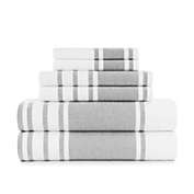 Standard Textile Home - Mediterranean Towels, Flint Gray, 6-Piece (2 of Each)