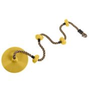 Stock Preferred Climbing Rope Swing with Disc Swing Seat Set Rope in Yellow