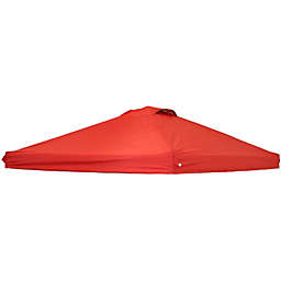Sunnydaze 12x12 Foot Premium Pop-Up Canopy Shade with Vent - Red