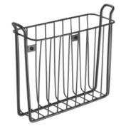 mDesign Metal Wall Mount Magazine, Book Holder, Compact Rack