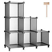 Kitcheniva 6-Cube Closet Storage Shelves with Rubber Hammer