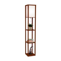 Maxwell LED Floor Lamp - Walnut Brown