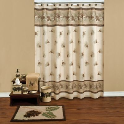 Rustic Fabric Shower Curtains Bed, Bacova North Ridge Shower Curtain Review