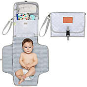 Earth Green, Compact Diaper Bag,Travel Mat Station Baby Portable Changing Pad