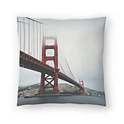 Golden Gate Vintage by Tanya Shumkina 14 x 14 Throw Pillow - Americanflat