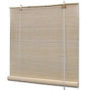 Stock Preferred Natural Bamboo Roller Blinds 47.2" x 86.6"