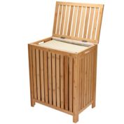2LB Depot Bamboo Laundry Hamper with Lid - Natural Finish, Waterproof Bamboo Laundry Basket Organizer - Elegant Dirty Clothes Laundry Bin