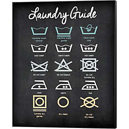 Metaverse Art Laundry Guide by Jo Moulton 16-Inch x 20-Inch Canvas Wall Art