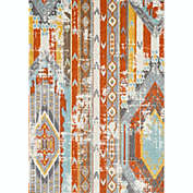 L&#39;baiet Hanalei Collection Southwestern Ava Orange Boho Rug