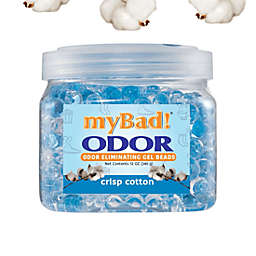 My Bad! Odor Eliminator Gel Beads 12 Oz - Crisp Cotton, Air Freshener - Eliminates Odors In Bathroom, Pet Area, Closets