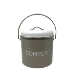 Discount Trend Eco- Friendly Composter Bin, Recycle Composter Bin, Kitchen Composter Bin, with Odor Control - Gray