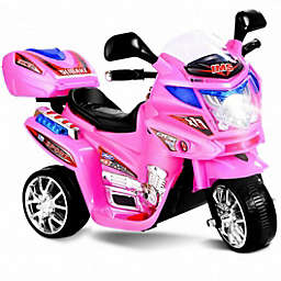 Costway 20-day Presell 3 Wheel Kids Ride On Motorcycle 6V Battery Powered Electric Toy Power Bicyle New-pink