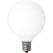 Signature Home Collection Set of 3 White Frosted Incandescent Light Bulbs 2.75"