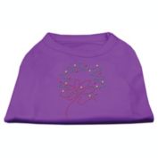 Mirage Pet Products Christmas Wreath Rhinestone Shirt Purple Medium - 12
