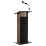 National Public Seating  Oklahoma Sound Power Plus Lectern - Ribbonwood