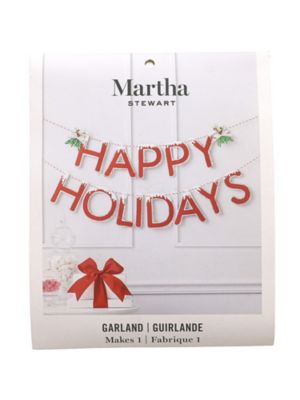 Martha Stewart Happy Holidays Garland 30068367