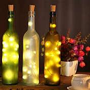 Kitcheniva  4-Pieces Wine Bottle Cork Fairy String Light 20 LED Lights, Warm white