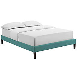 Modway  Tessie Full Fabric Bed Frame with Squared Tapered Legs