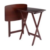 Winsome  Darlene 2-Pc Snack Table Set, Walnut