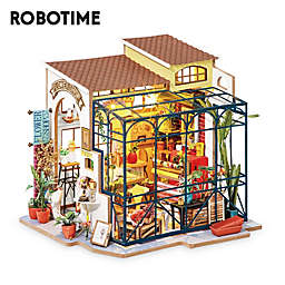 Robotime DIY Dollhouse - Flower Shop - Miniature Toys - Birthday Gift For Children, Girls