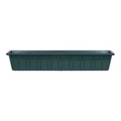 Novelty Polypro Plastic Hunter Green Flower Box Planter, 30 Inch