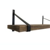 TX USA Metal Bracket for Foster Shelf, Vertical Mount, Set of 2 - Black