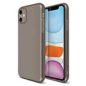 Insten Translucent Matte Case Compatible with iPhone 11 (6.1 inch), Semi-Transparent Smooth Touch Soft TPU Thin Cover Gray