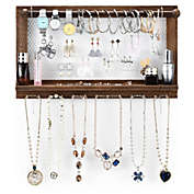 Slickblue Wall Mounted Jewelry Rack with Removable Bracelet Rod