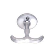 Smedbo Double Shelf Hook Brushed Chrome