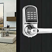 Stock Preferred Electronic Digital Code Keyless Security Door Lock in Silver