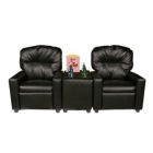 Alternate image 0 for Dozydotes Child Theater Seat Recliner - Black Leather Like DZD10772