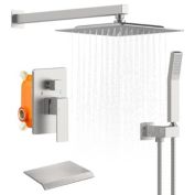 Infinity Merch Rainfall Shower Head with Handheld Sprayer