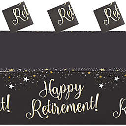 Sparkle and Bash Happy Retirement Party Table Covers (54 x 108 in, 3 Pack)