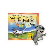 MerryMakers Walter the Farting Dog 8-inch plush and book gift set