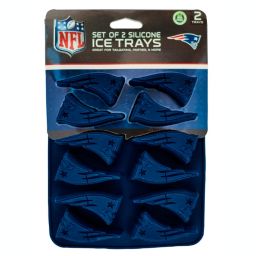 MasterPieces Game Day Set - FanPans NFL New England Patriots - Silicone Ice Cube Trays Two Pack - Dishwasher Safe