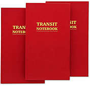 Paper Junkie Hardcover Transit Field Notebook Journal with 160 Sheets (3 Pack)