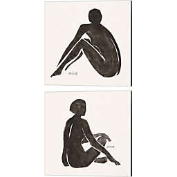 Great Art Now Neutral Nudes by Anne Tavoletti 14-Inch x 14-Inch Canvas Wall Art (Set of 2)