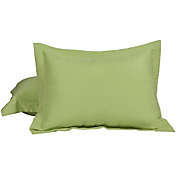 PiccoCasa 2 Pack Soft Brushed Microfiber Pillowcases, Weave for 90 GSM Polyester, Wrinkle Free and Fade Resistance, Standard(20x26) Avocado Green