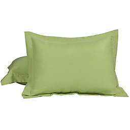 PiccoCasa Soft 1800 Microfiber Oxford Pillowcases 2Pcs, Avocado Green Standard