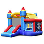Gymax Kids Inflatable Bounce House Castle Bouncer Slide Without Blower