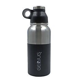 Brentwood GeoJug 32oz Stainless Steel Vacuum Insulated Water Bottle, Black