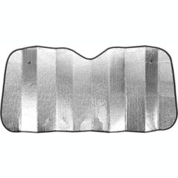 Silver Car Foldable Sun Shade - Zone Tech Premium Quality Accordion Metallic Reflective Car Sun Shade