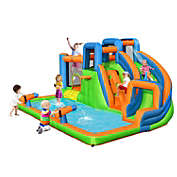 Slickblue Inflatable Water Slide with Dual Climbing Walls and Blower Excluded