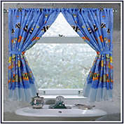 Carnation Home "Tropical Sea" Fabric Window Curtain 34 x 54