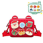 RAINBEAN Cute Soft Christmas Toddler Bag Purse in Red