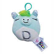 Scented Squishmallows Justice Exclusive Crystal the Unicorn Letter "D" Clip On Plush Toy