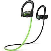 LetsFit - Wireless In-Ear Headphones, Bluetooth 5.0, Water Resistant, Green