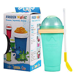 Frozen Magic Slushie Maker Cup Quick-Frozen Smoothies Homemade Milkshake Bottle Green